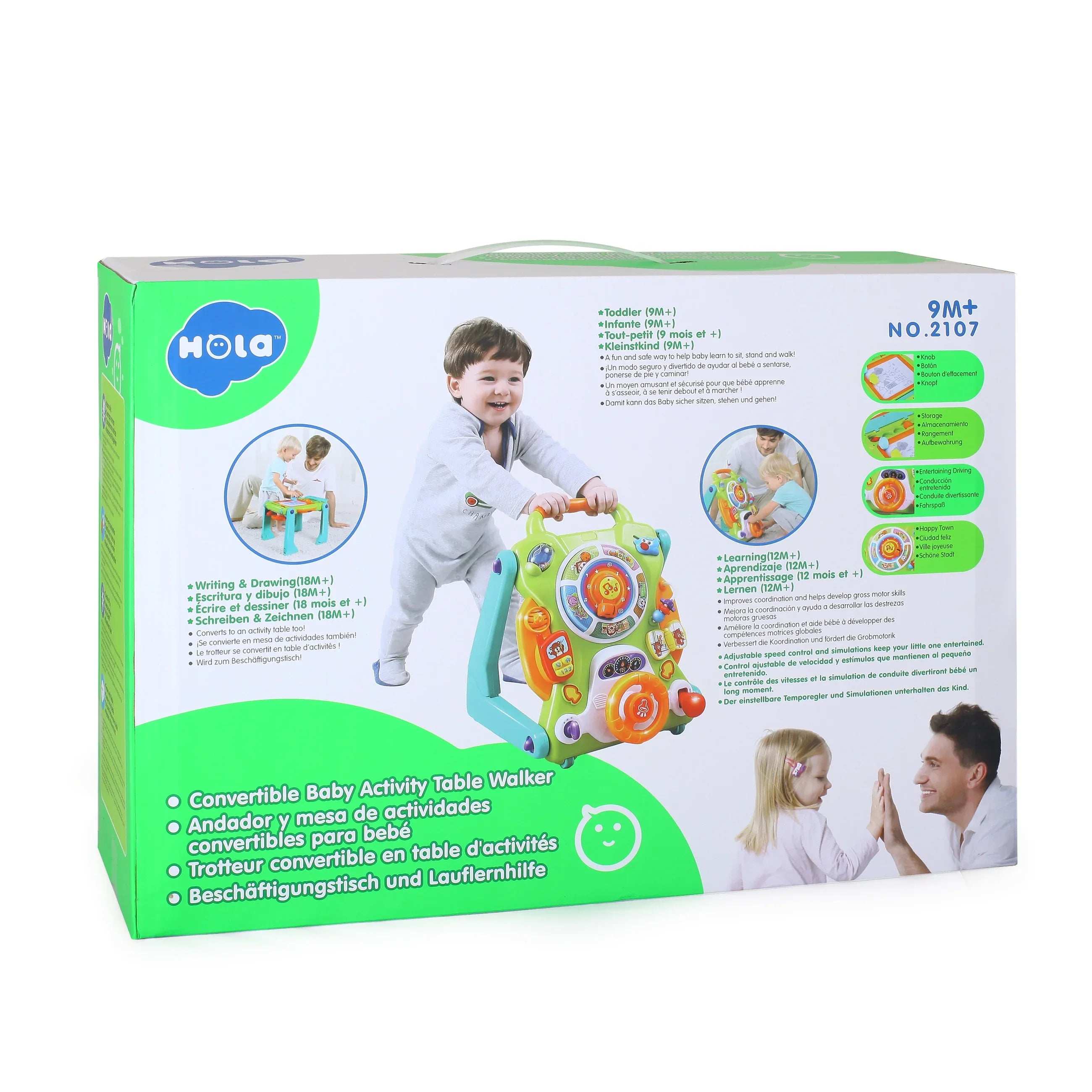 Hola Convertible Activity Table Walker – Baby Toys Kuwait Online Shopping